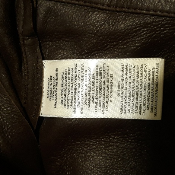 NWT Polo Ralph Lauren Leather Jacket - Biscon Brown - Picture 15 of 16